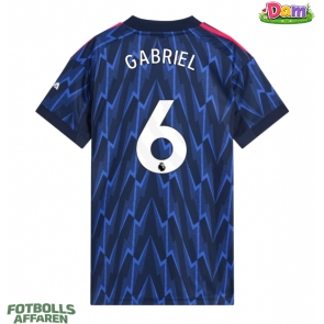 Arsenal Gabriel Magalhaes #6 Bortatröja Kvinnor 2025-26 Kortärmad